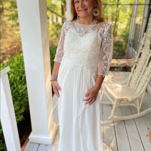 Lace covered Wedding Dress